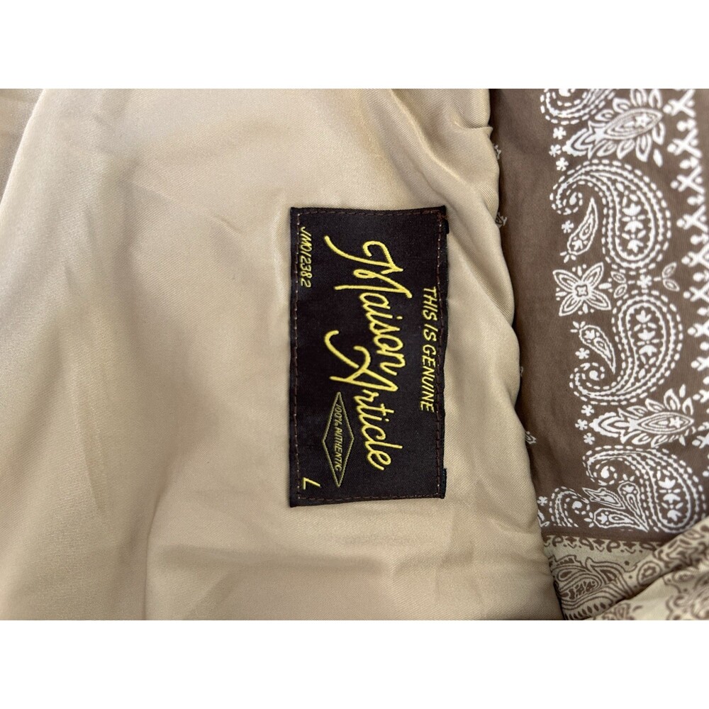 Maison Article Paisley Patchwork Puffer Jacket Br… - image 4